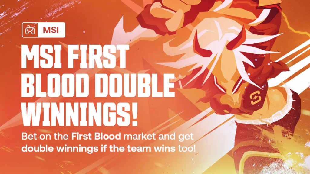 MSI First Blood Double Winnings Promotion on Shuffle